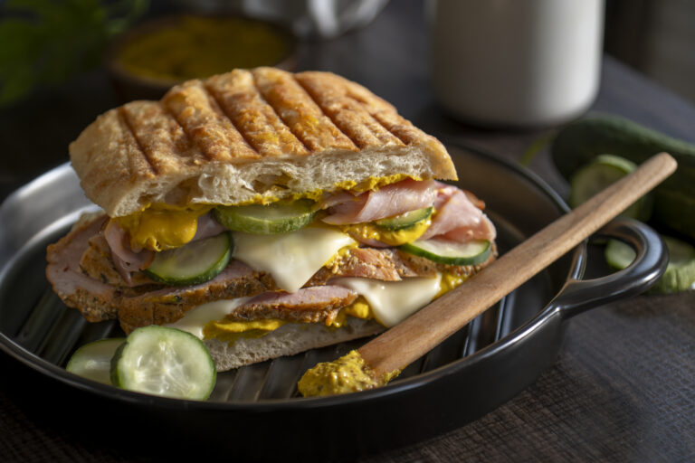 A cuban sandwich on a plate
